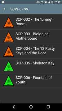 SCP Database स्क्रीनशॉट 2