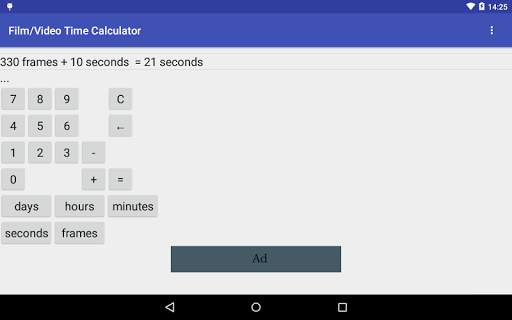 Film/Video Time Calculator screenshot 3