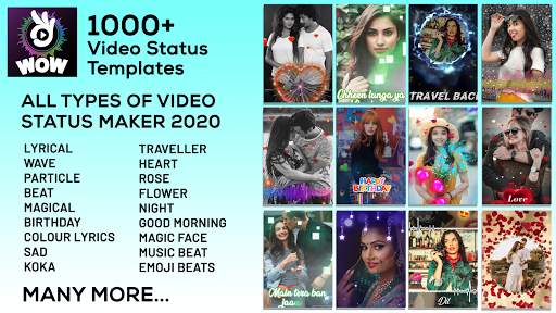 WOW - Magic Video Status Maker screenshot 1
