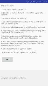 AdsCoin Roulette Faucet screenshot 3