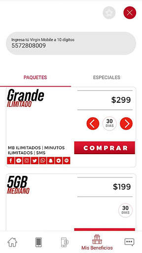 Virgin Mobile México स्क्रीनशॉट 5
