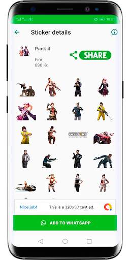 Stickers FF 2020 screenshot 2