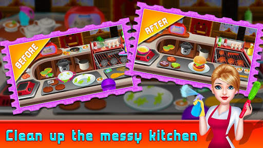Restaurant Cleaning,Cooking and Shopping Game screenshot 2