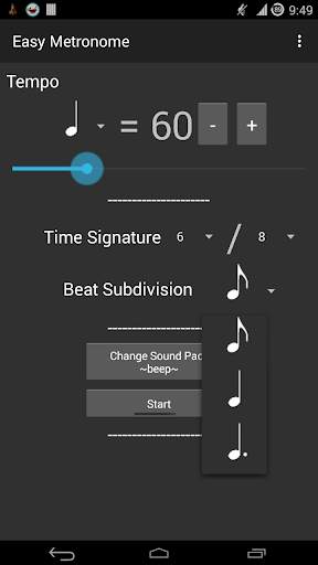 Easy Metronome 3 تصوير الشاشة