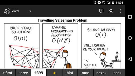 Browser for xkcd screenshot 3