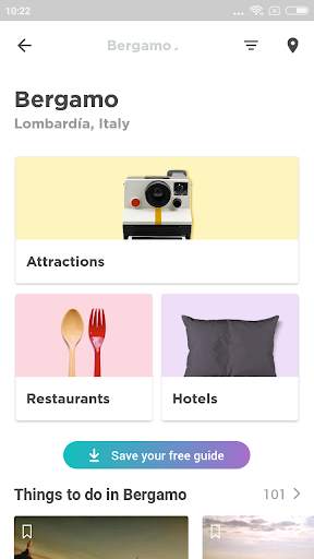 Bergamo Travel Guide in English with map screenshot 1