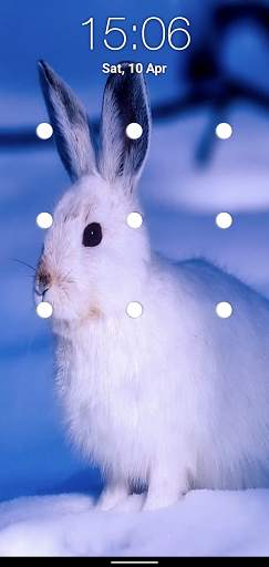 Bunny Pattern Lock Screen screenshot 2