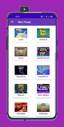 Mini Player : Play mini games स्क्रीनशॉट 2
