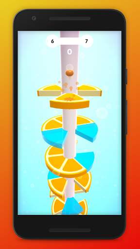 Helix Ball Jump Fruit Crush screenshot 3