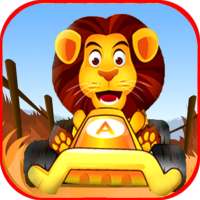 Jungle Animal Car Racing Track logo