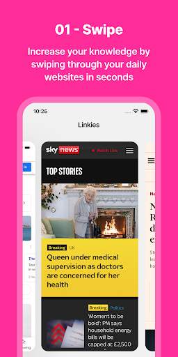 Linkie - view your websites 3 تصوير الشاشة