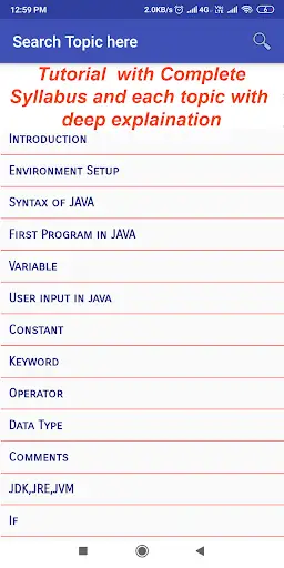 Java Programming App screenshot 2