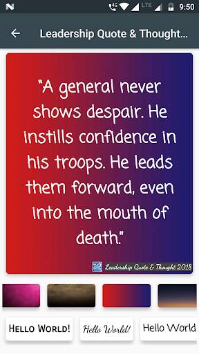 Leadership Quotes & Thoughts Maker screenshot 9