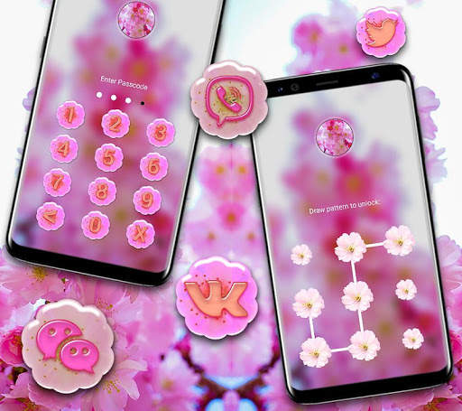 Cherry Blossom Launcher Theme screenshot 3