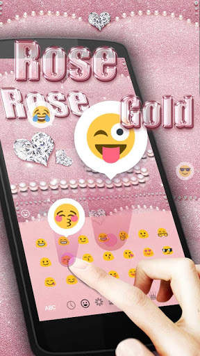 Rose Gold Keyboard Theme screenshot 3