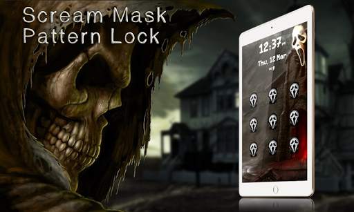 Scream Mask Pattern Lock screenshot 1