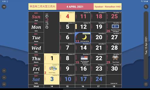 Kalendar Malaysia - Pengingat memo & cuti screenshot 6