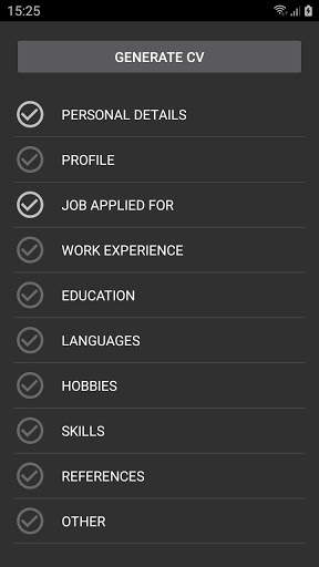 Curriculum Vitae screenshot 3