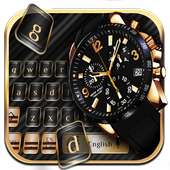 Golden Black Watch Keyboard on 9Apps