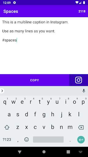 Spaces for Instagram screenshot 2