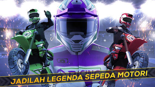 Real Sepeda Motor Cross: Balap screenshot 5