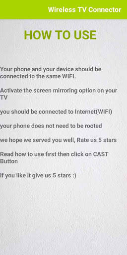 Wireless tv connector cast screen anyview cast screenshot 3