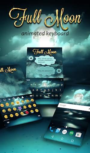 Full Moon Animated Keyboard    screenshot 1