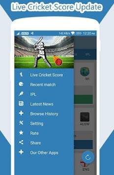 Live Cricket Score Update , Cricket Score screenshot 1