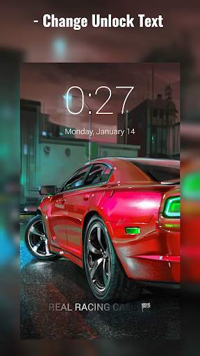 Real Racing Cars Lock Screen screenshot 3
