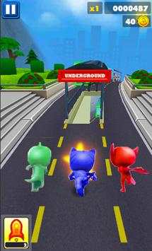 Pj Subway Dash Masks Adventure 3D скриншот 5