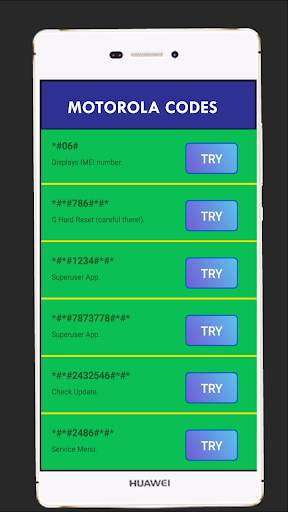 Secret Codes for Motorola Latest 2019 screenshot 3