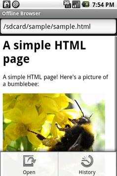 Offline Browser screenshot 1