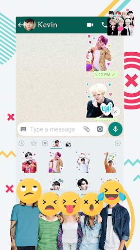 BTS WAStickerApps - Stickers Idol for Whatsapp screenshot 2