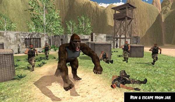 Wild Gorilla Jail Escape – Angry Ape Survival screenshot 9