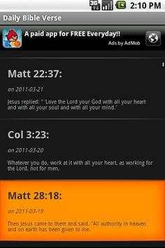 Daily Bible Verse screenshot 1