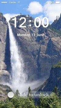 Screen Lock Theme Waterfall screenshot 2