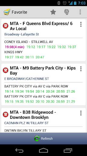 New York MTA Schedule screenshot 1