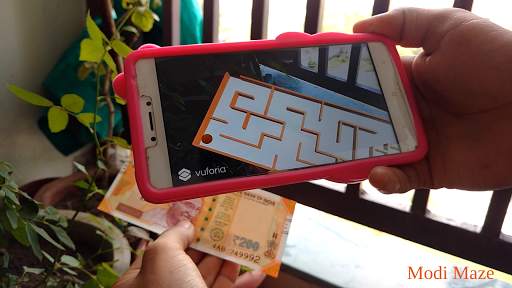 Modi maze - Play 3D Modi maze game on 200 ka note screenshot 5