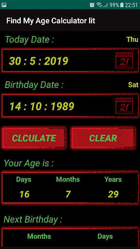 Calculateur d'âge screenshot 3