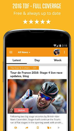 Unofficial TDF News screenshot 1