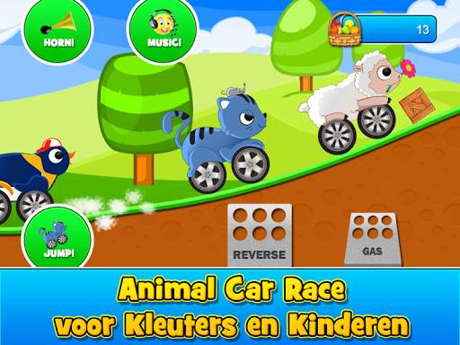 Animal Cars Racespelletje screenshot 6
