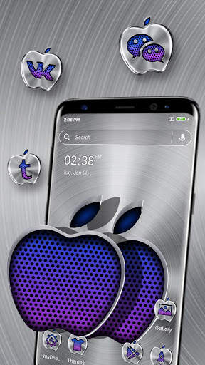 Metallic Apple Launcher Theme screenshot 1
