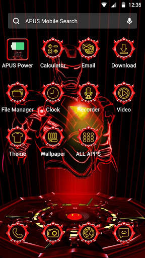 Steel Hero APUS Launcher theme screenshot 2