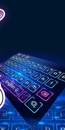 RGB Neon HD Keyboard Background screenshot 5