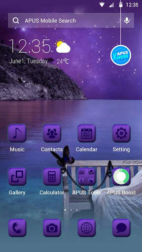 Moonlight-APUS Launcher theme screenshot 1