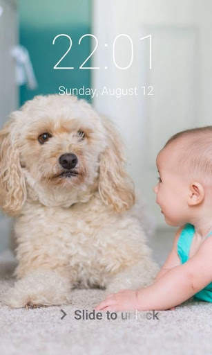 Puppy Dog Pattern Lock Screen Cute Puppy Pin Lock screenshot 5