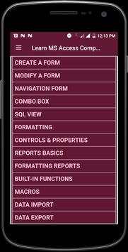 Learn MS Access Complete Guide screenshot 2