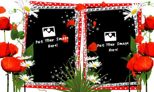 Flower Dual Photo Frames App screenshot 5