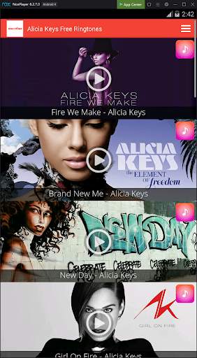 Alicia Keys Free Ringtones screenshot 3