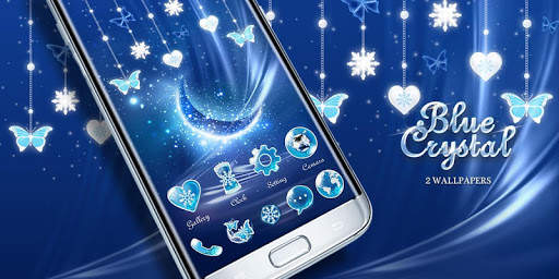 Blue Crystal Go Launcher Theme screenshot 6